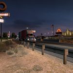 American-Truck-Simulator-Nächtliche-Tankstelle
